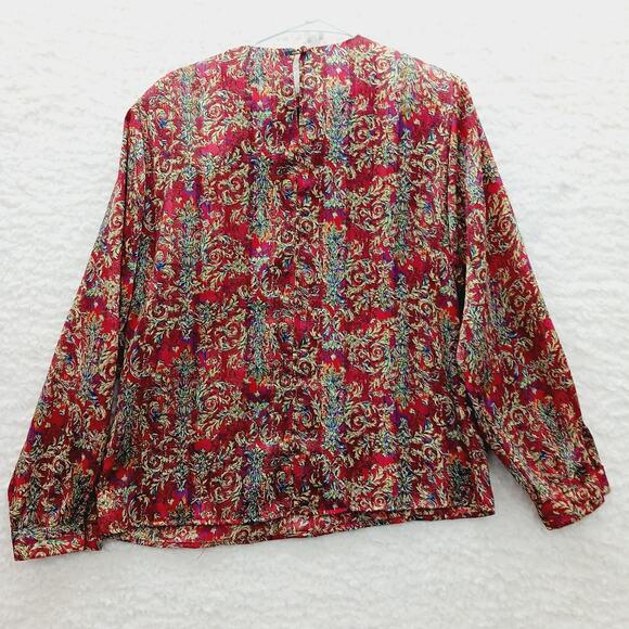Blouse Size 12 Irene Koenig Baroque Romantic Festival Boho Retro Whimsycore Y2K - Picture 2 of 15